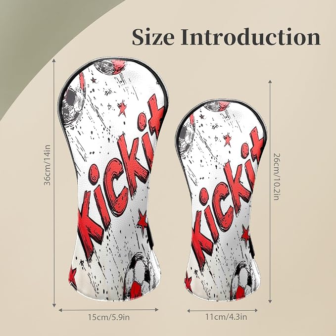 Premium Leather Golf Club Headcovers, - Image 3