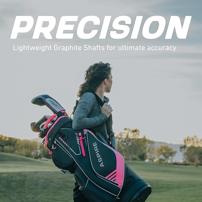 Aspire PRO-X 16-Piece Womens Golf Club Set, Includes Titanium F Driver - Image 5