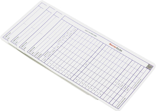 Handy Picks Leather Golf Scorecard Holder | Yardage Book Cover | Scorecard n Pencil Included