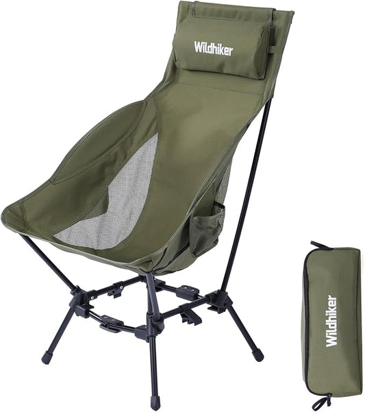 Wildhiker Portable High Back Folding Camping Chairs – Compact by Wildhiker-GolightFeelRight