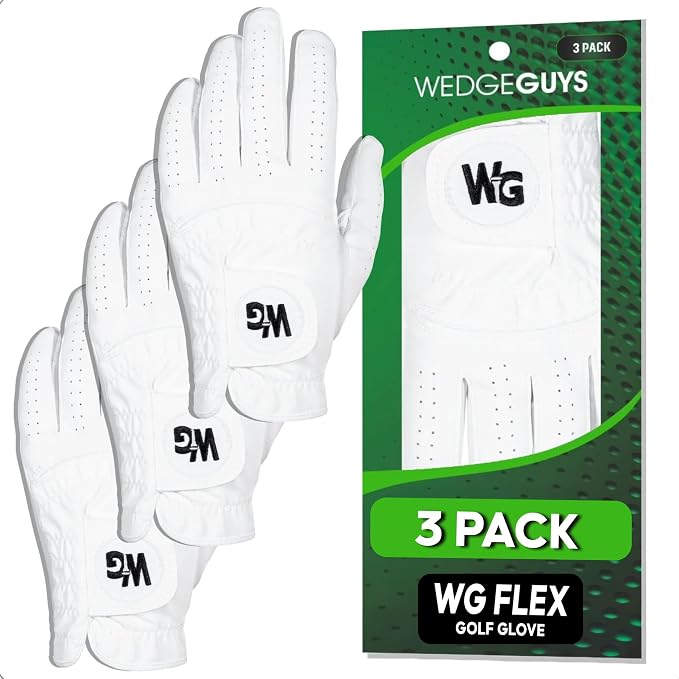 Wedge Guys Flex Premium Cabretta Leather Golf Gloves by WedgeGuys
