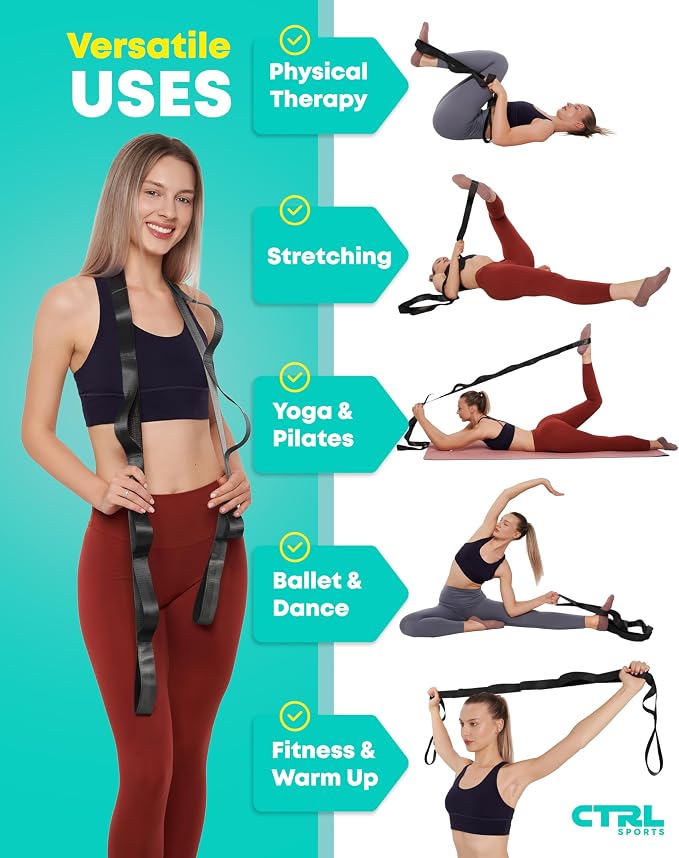 Stretching Strap Non Elastic Yoga Strap - Image 4