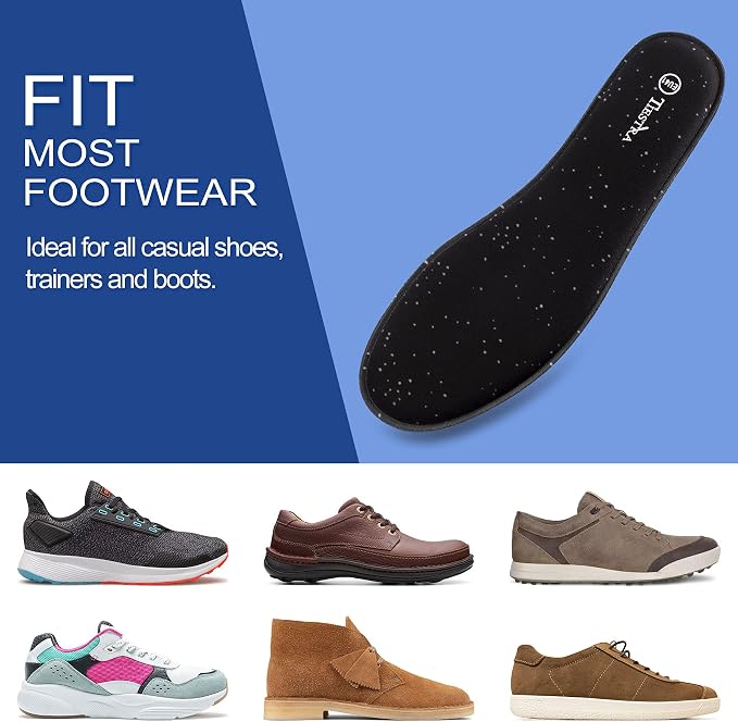 3 Pair -Shoe Inserts for Womens Memory Foam Insoles, Replacement Insoles for - Image 5