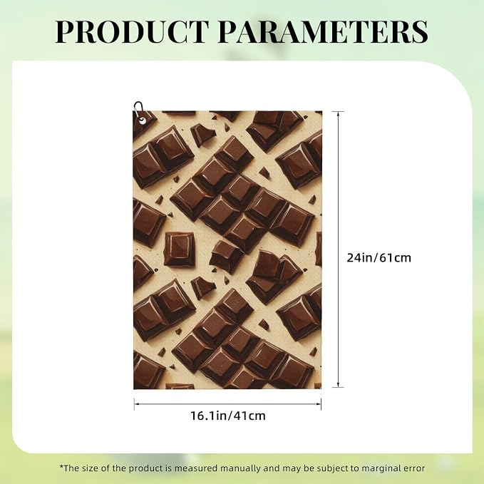 Chocolate Golf Towel Waffle Microfiber - Image 4