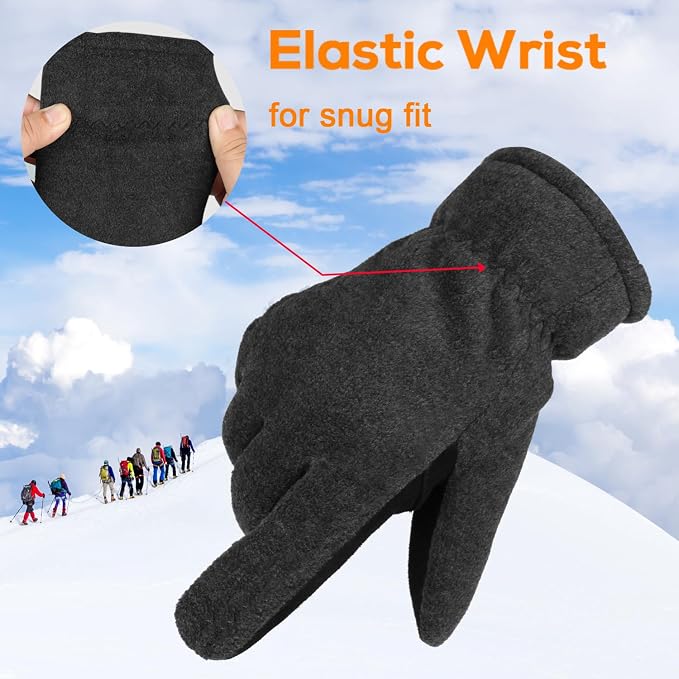 OZERO Winter Gloves for Men & Women: -30℉ Warm Thermal Running Cycling and Work - Image 4