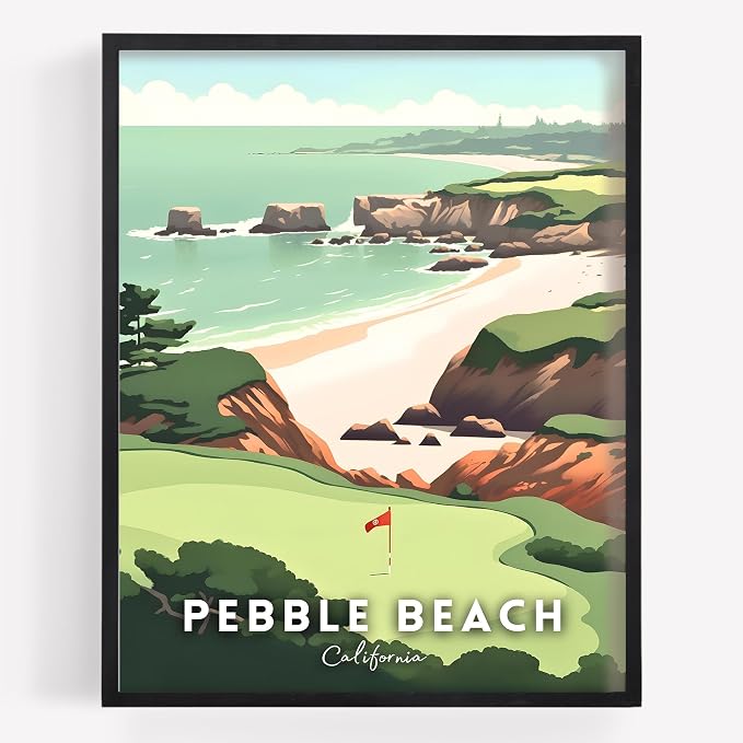 Golf Course Premium Giclee Fine Art Prints by VintBo