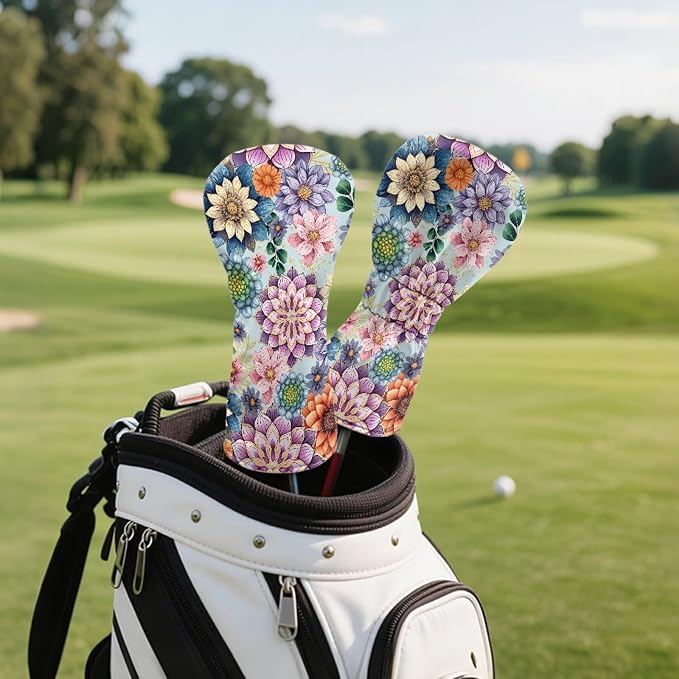 Golf Club Head Covers for Club Protective, Waterproof PU Leather Driver Fairway - Image 5