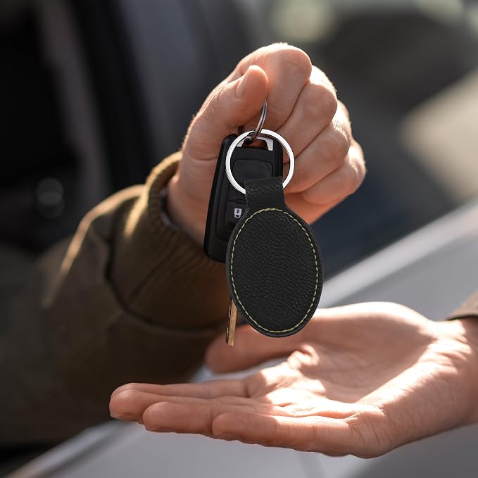 LaserGram Oval Keychain, Golf Ball, Personalized Engraving Included - Image 7