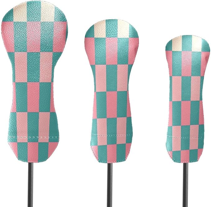Golf Club Head Covers for Driver Hybrid and Fairway Woods, Waterproof Leather - Image 3