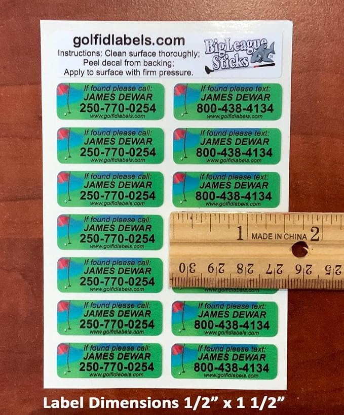 Golf Club Stickers Set of 17| Golf Gift - Image 6