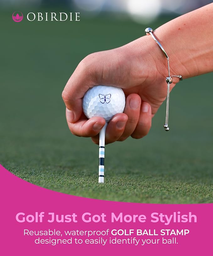 Self-Inking Golf Ball Stamp | Chic & Fun Golf Ball Stamper | Fast-Drying - Image 2