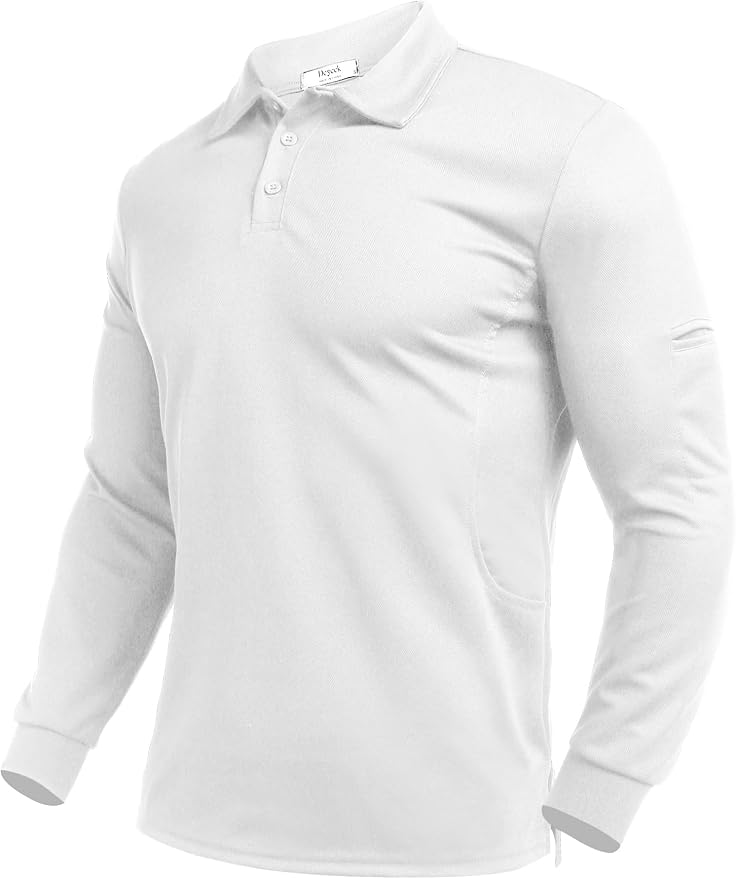 Deyeek Men's Polo Shirts Long Sleeve Golf Polo Shirts by Deyeek
