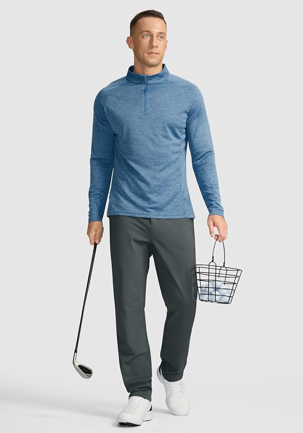 Soothfeel Men's Fleece Lined Pants 30"/32"/34" Golf Work Dress Pants Casual - Image 5