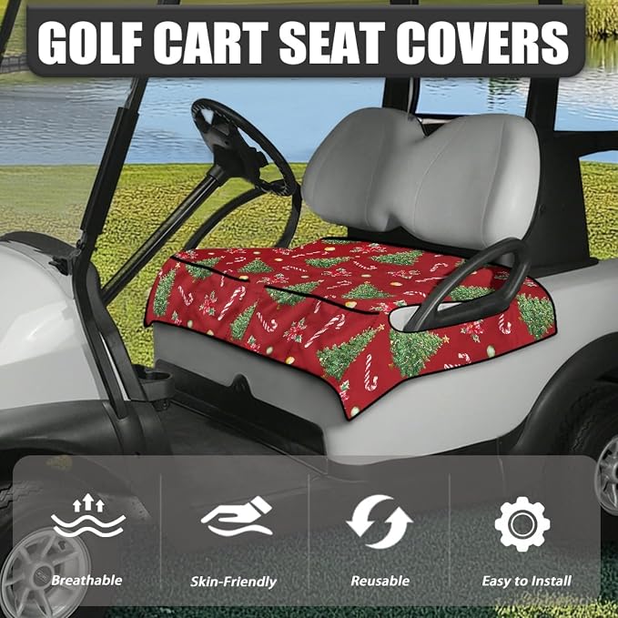 Golf Cart Seat Covers Universal Golf Cart Seat Cover Blanket Cushion Cover - Image 3