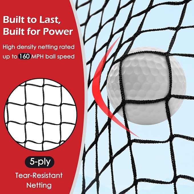 Bearwill Golf Net, 10x7ft Heavy Duty Golf Practice Nets - Image 2