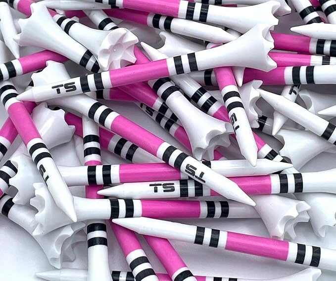 TRUESTRIKE Premium USA Golf Tees – 100-Pack Durable 3¼" / 2¾" Plastic Tees – by TRUESTRIKE