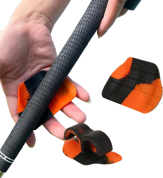 Golf Swing Trainer Grip Aid – T-Grip Training Tool for Correct Hand Position & Swing Posture – Silicone Golf Grip Separator for Irons & Woods – Golf Training Aid for Beginners & Pros