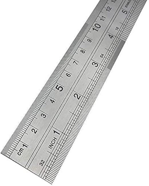 ONE METRE Ruler Stainless Steel 1M Long Metal 40" Measure Rule/Meter 100cm by Azbvek