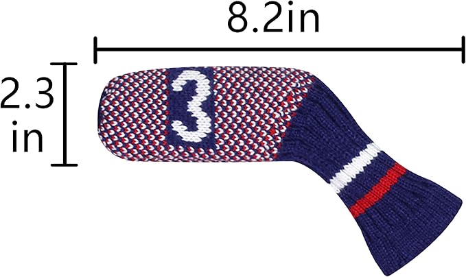 Scott Edward 1/7/10 Pcs Knitted Golf Club Head Covers - Image 5
