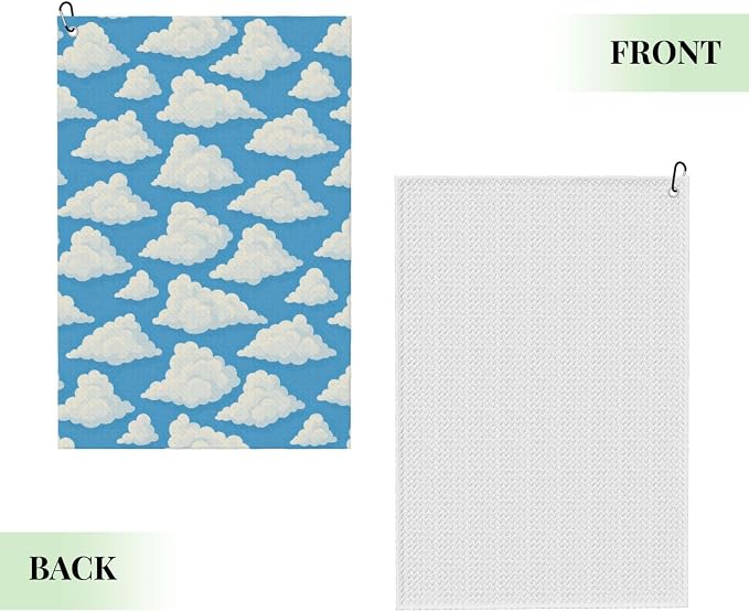 Cloud Golf Towel Waffle Microfiber - Image 2