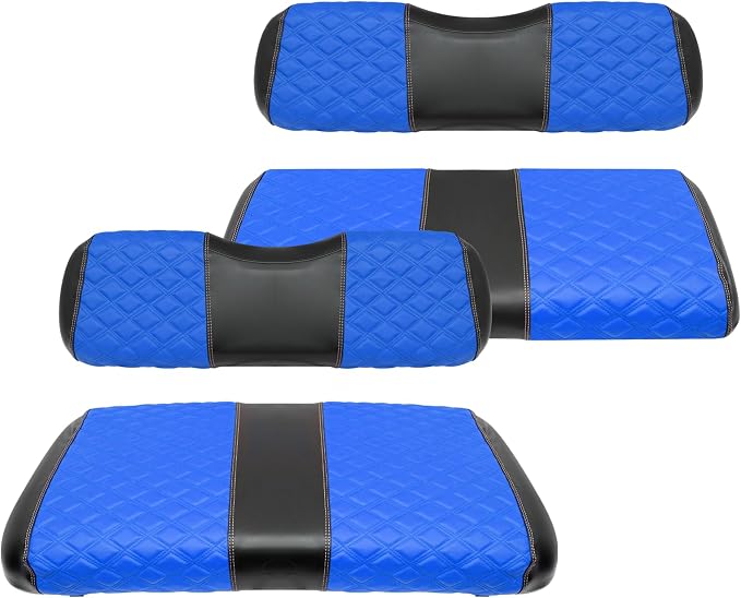 Golf Cart Front and Rear Seat Covers Waterproof and Sun Resistant Marine Grade by SAMXOMAP