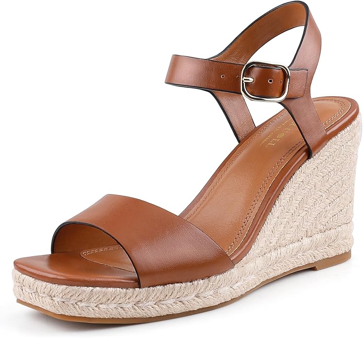 BCTEX COLL Women's Platform Wedge Espadrilles Sandals Comfortable Open Toe by BCTEXCOll