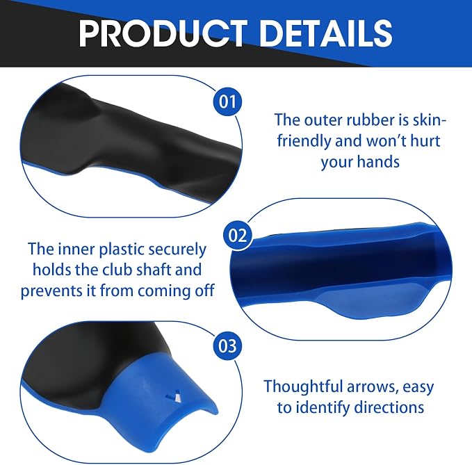Ergonomic Golf Grip Trainer, Golf Swing Training Aid - Image 3