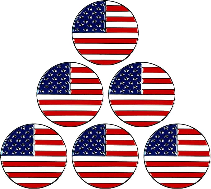 Amy Sport Golf Ball Markers Assorted Patterns Fits All Magnetic Golf Tools by AmySport