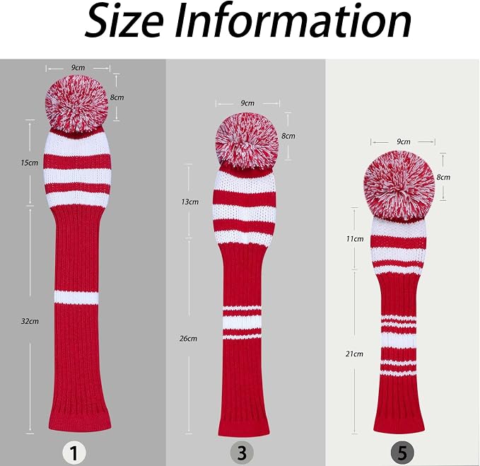 LeFeng 1Pcs Golf Club Cover, Knitted Golf Head Cover - Image 6