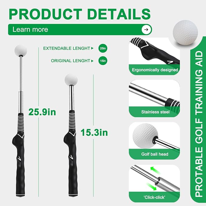 Retractable Golf Swing Trainer - Image 6