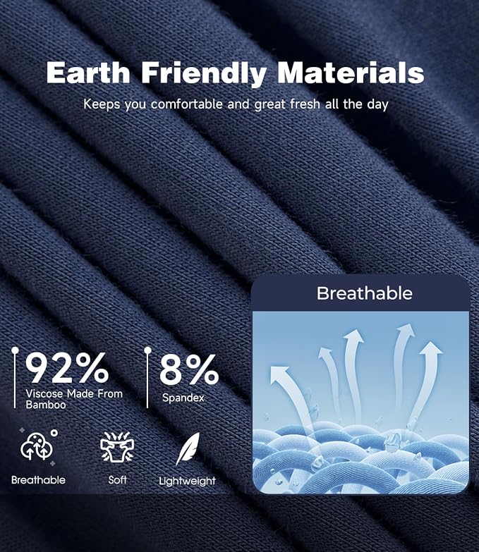 BAMBOO COOL Men's Ultra ComfortSoft Underwear, Moisture Wicking & Breathable No - Image 6