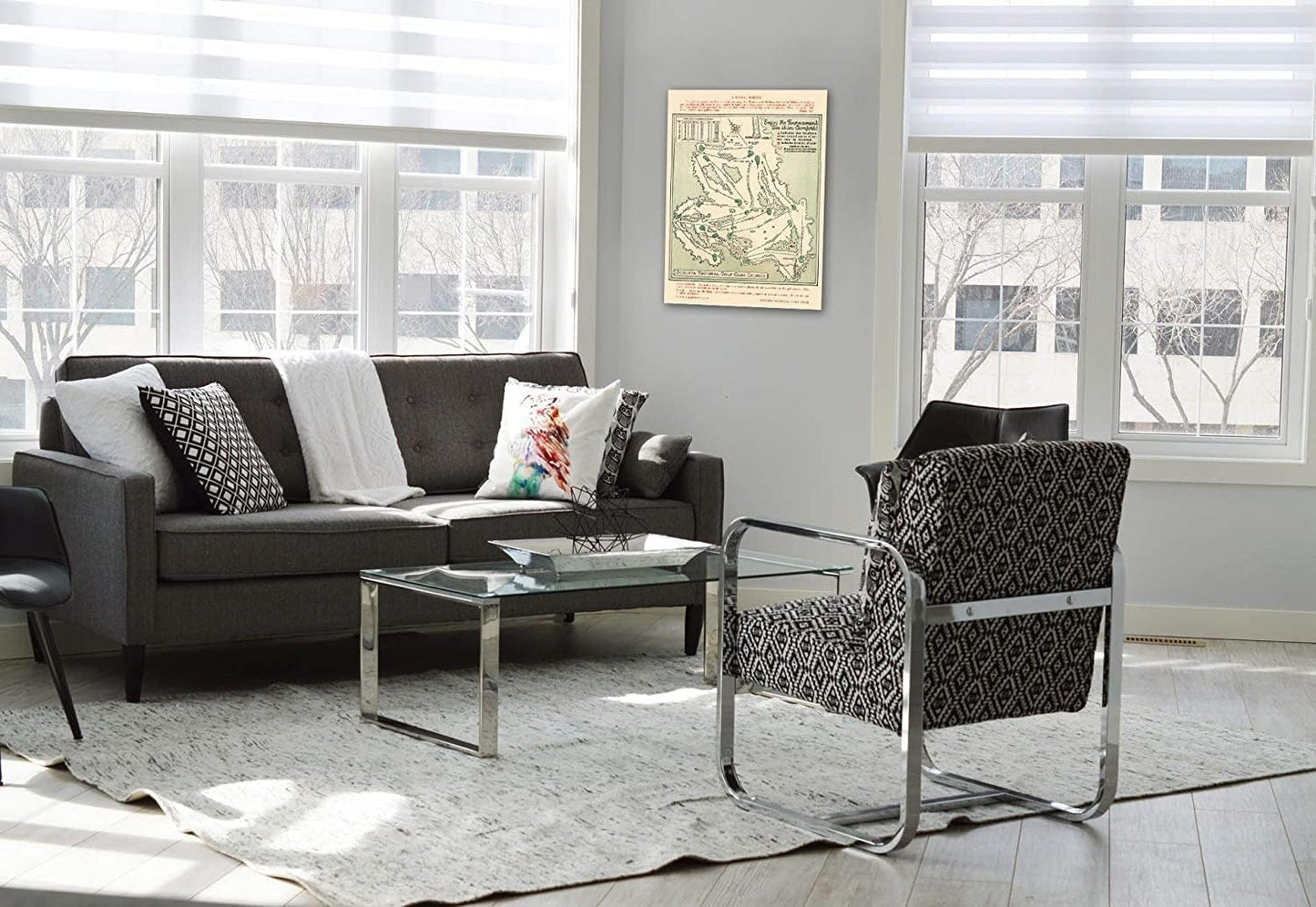 Historic Map - Augusta National Golf Club Course, 1954 - Unframed Vintage Wall Art (11in x 14in)