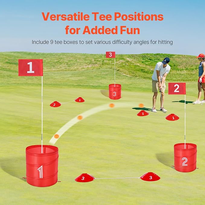 VEVOR Backyard Golf Game, 9 Hole Golf Course, Golf Game Practice Games - Image 6