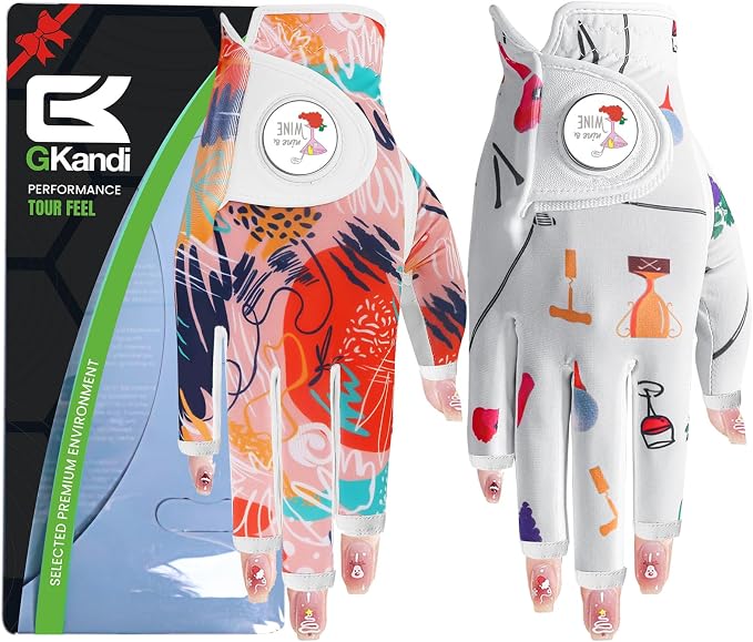 Ladies Golf Gloves Women Right Handed Golfer Left Hand Value 2 Pack by Unknown