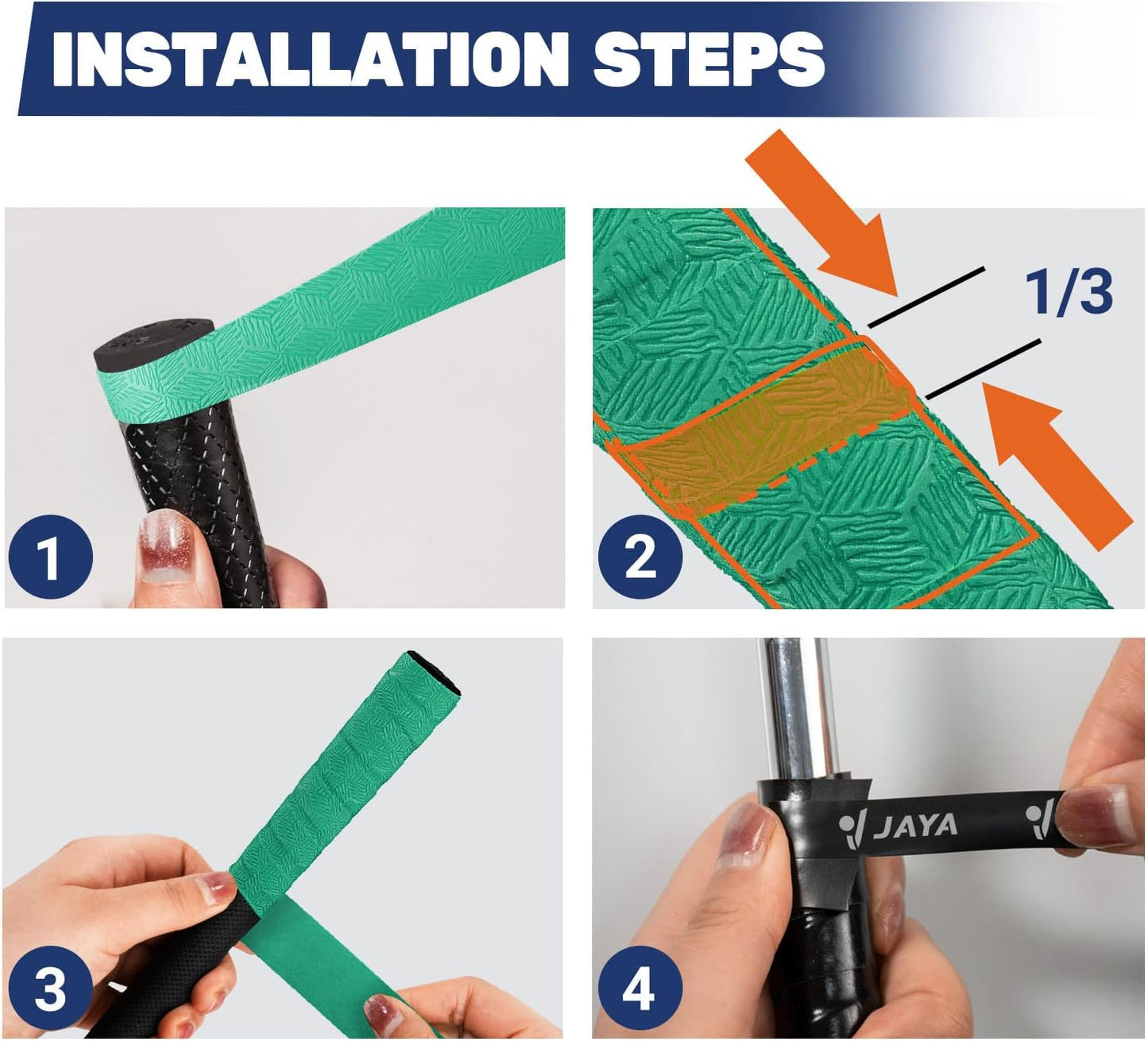 JAYA Golf Grip Wrapping Tapes, Innovative Regripping Solution for Golf Club Grips, 3 Or 15 Pack Tacky PU Overgrip Tapes, Options of 5 Colors, Enjoy a Fresh New Grip Experience