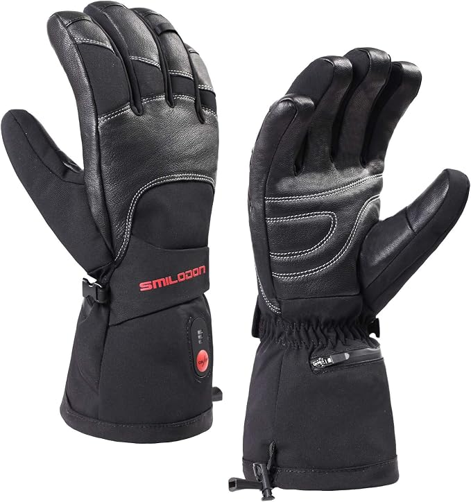 Smilodon Heated Gloves, Unisex Rechargeable Battery Powered Electric Heating by Smilodon