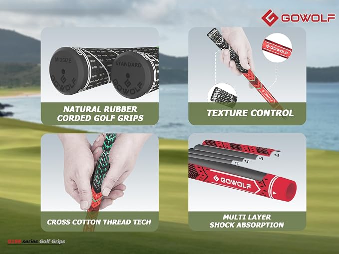 Gowolf Golf Grip Cord Rubber Multi-compound Golf Driver Irons Club Choose 13 - Image 5