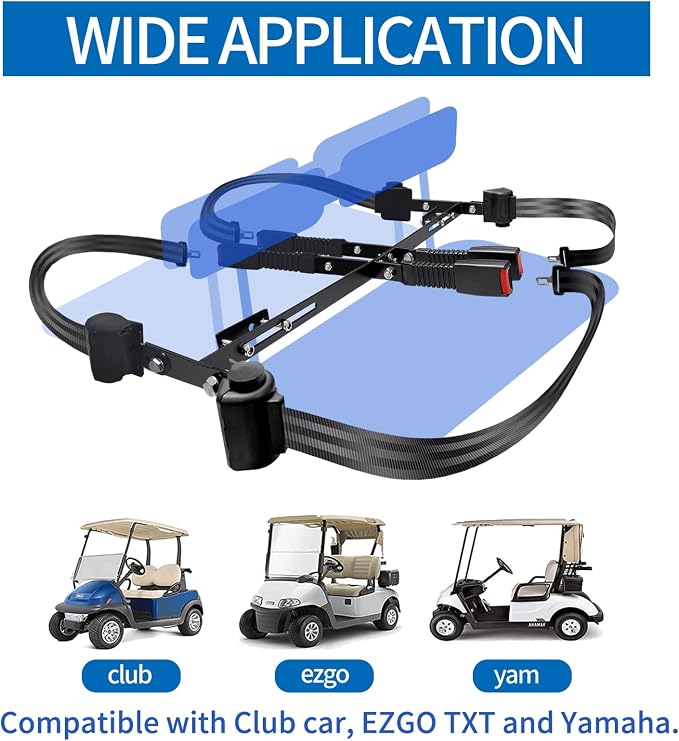 Retractable Golf Cart Seat Belt Bracket Kit - Image 3