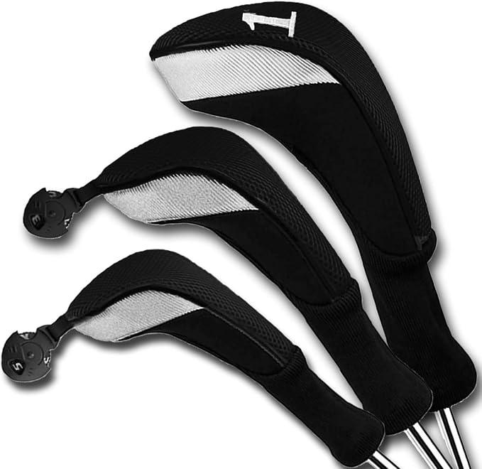 Golf Club Head Covers for Woods and Driver Hybrids Fairway Value Pack - Image 5