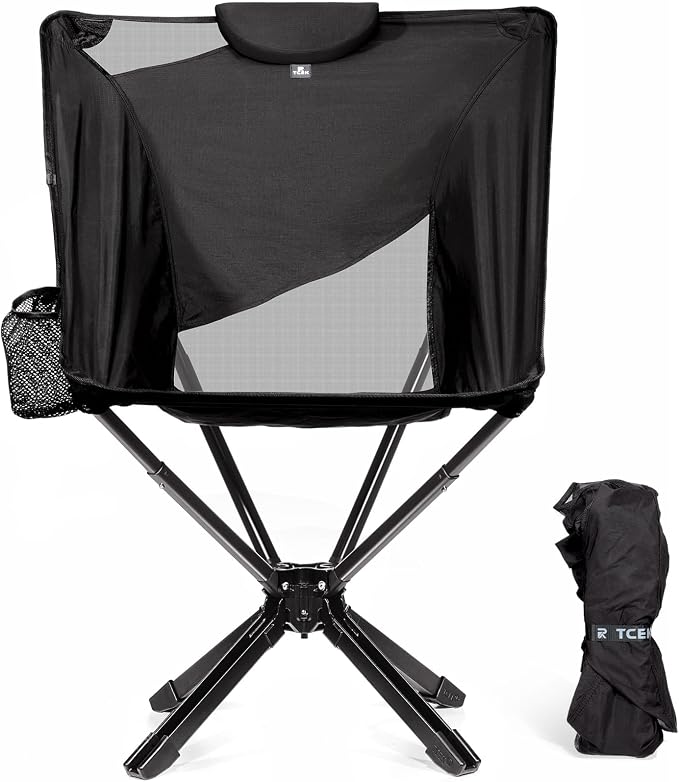 Portable High Back Camping Chair by TCEK
