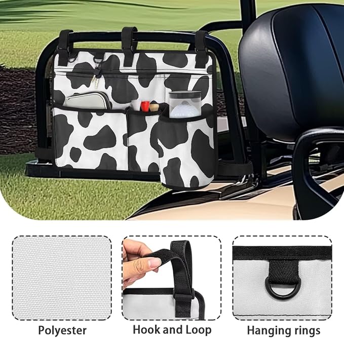 Golf Cart Rear Seat Organizer Storage Bag Large Capacity Golf Cart Accessory - Image 6