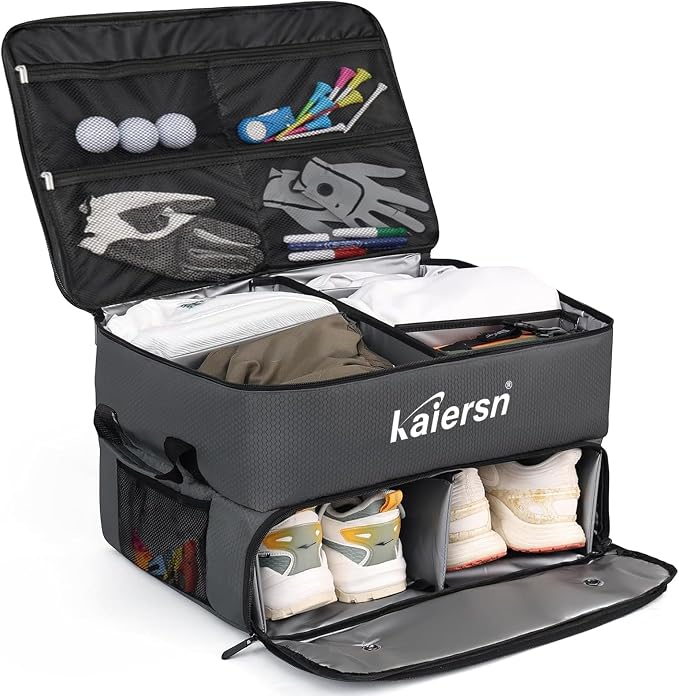 2 Layer Golf Trunk Organizer, Waterproof Car Golf Locker by Unknown