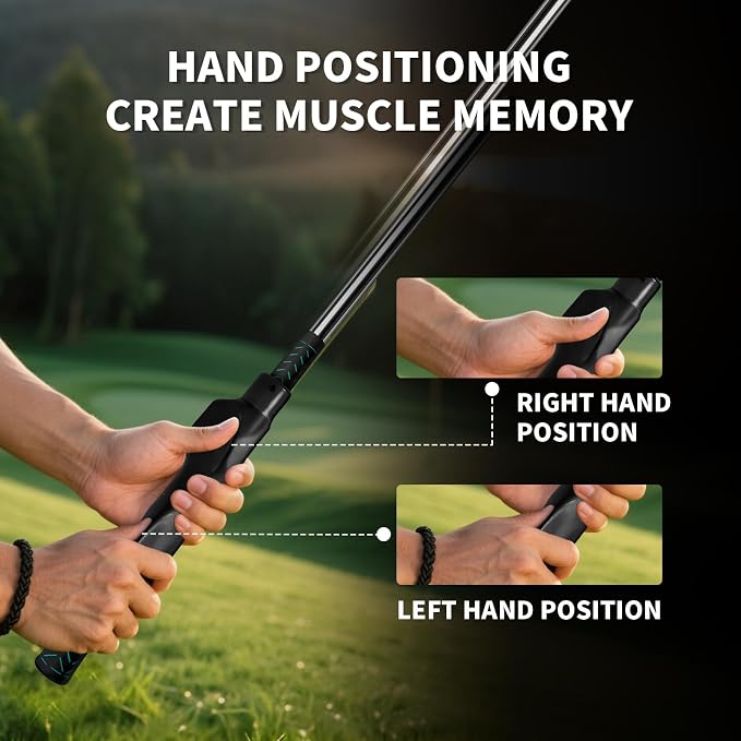 Golf Grip Trainer for Correct Hand Position Golf Training Aid Practice Kit for - Image 6
