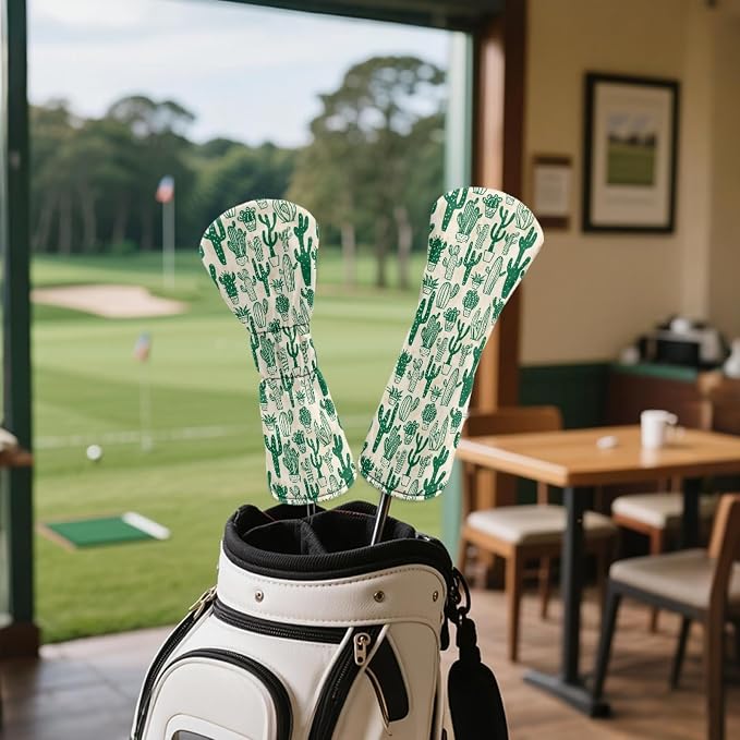Golf Club Head Covers for Club Protective, Waterproof PU Leather Driver Fairway - Image 4