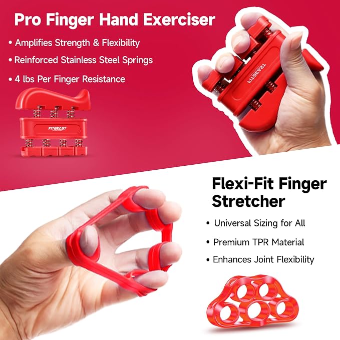FitBeast Grip Strengthener Forearm Strengthener Hand Grips Strengthener Kit - Image 3
