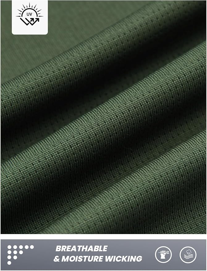 NORTHYARD Quarter Zip Pullover Men Running Shirt Long Sleeve Moisture Wicking - Image 4