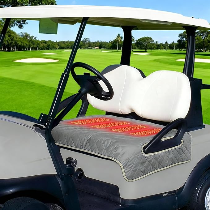 Heated Golf cart seat Cover, 3 Heating Levels and 4 Heating Zones, All-Weather - Image 2