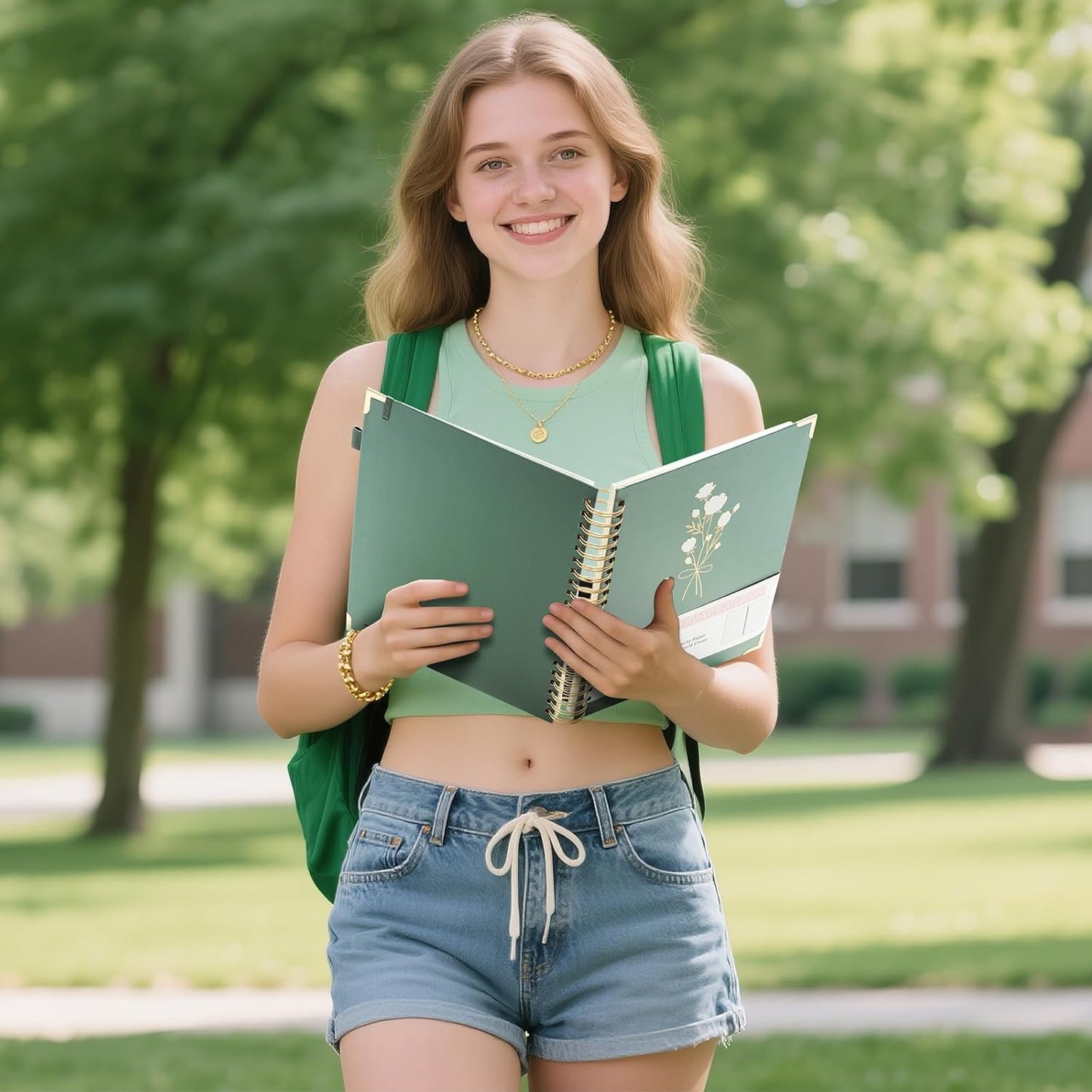 Hardcover Spiral Notebooks 8.5" X 11" Note Taking 5 Subject Notebook College Ruled with Dividers 240 Pages 100GSM Aesthetic Spiral Notebook for Work School Cute Journals for Women Writing