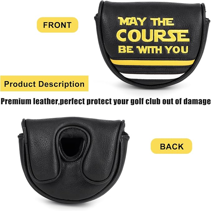 Golf Mallet Putter Cover, May The Course Be - Image 6