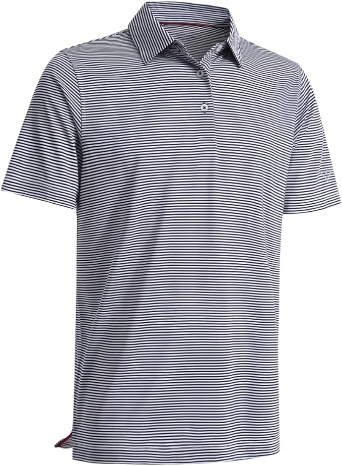 Golf Shirts for Men Dry Fit Short Sleeve Print Performance Moisture Wicking by MAELREG